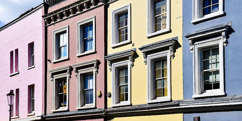 Colorful Houses in Notting Hill, London